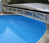 Pool Enclosure With Lift Up End